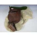 A vintage pony saddle