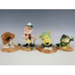 Four boxed John Beswick 'Herbs' figurines including Sage the Owl, Bayleaf the Gardener, Dill the Dog