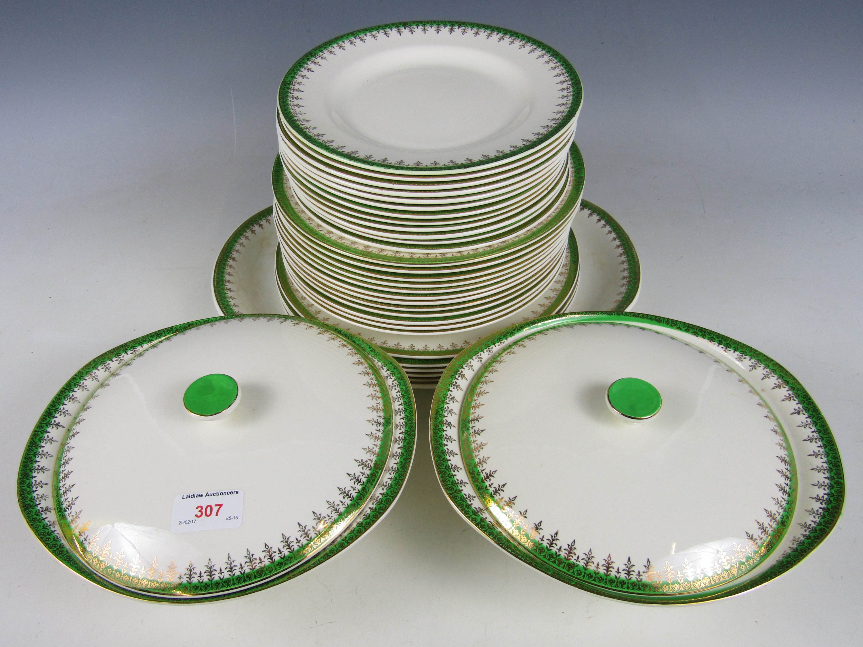A quantity of British Anchor Pottery Co. dinnerwares
