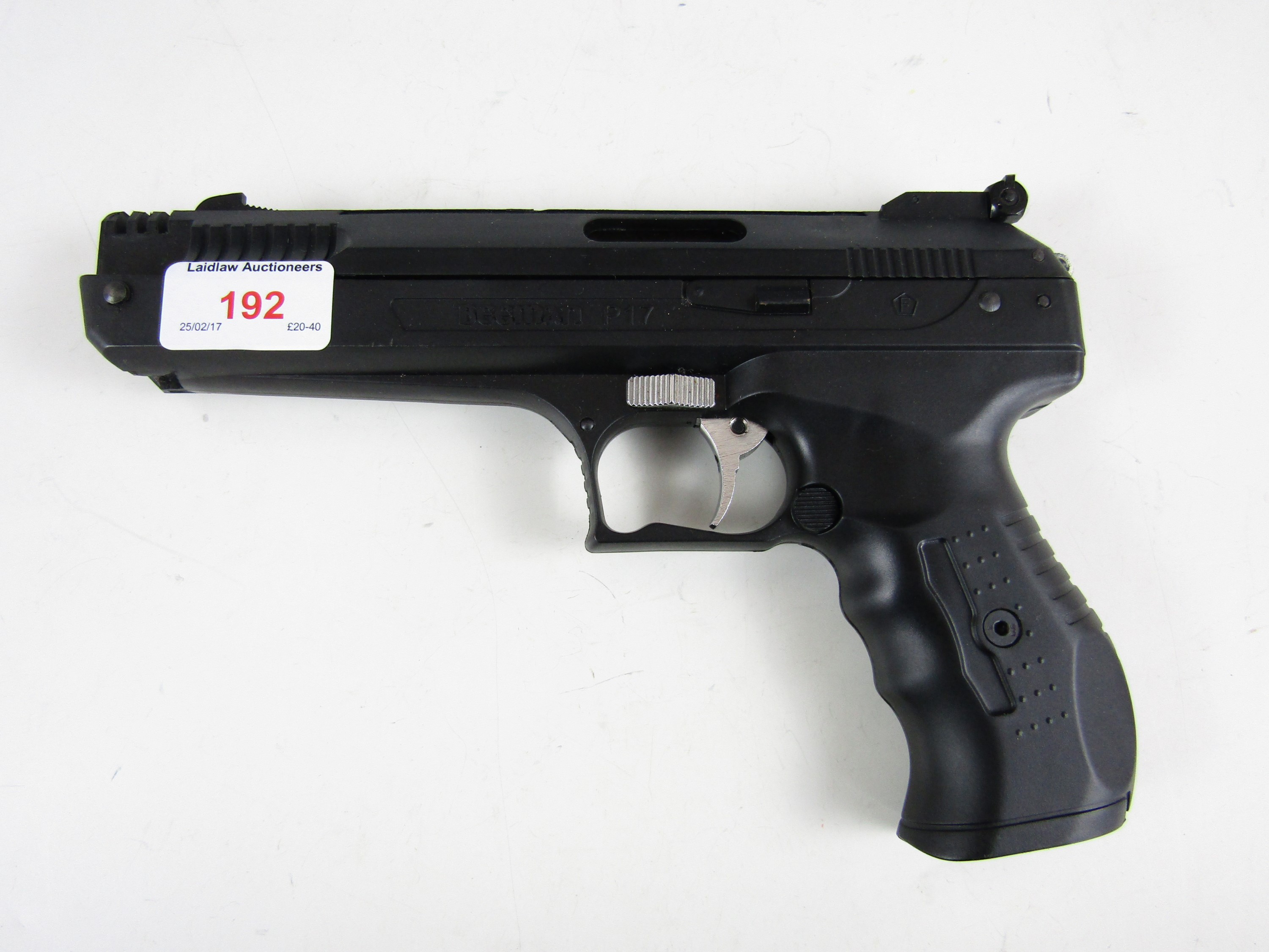 A Beeman P17 .22 calibre air pistol