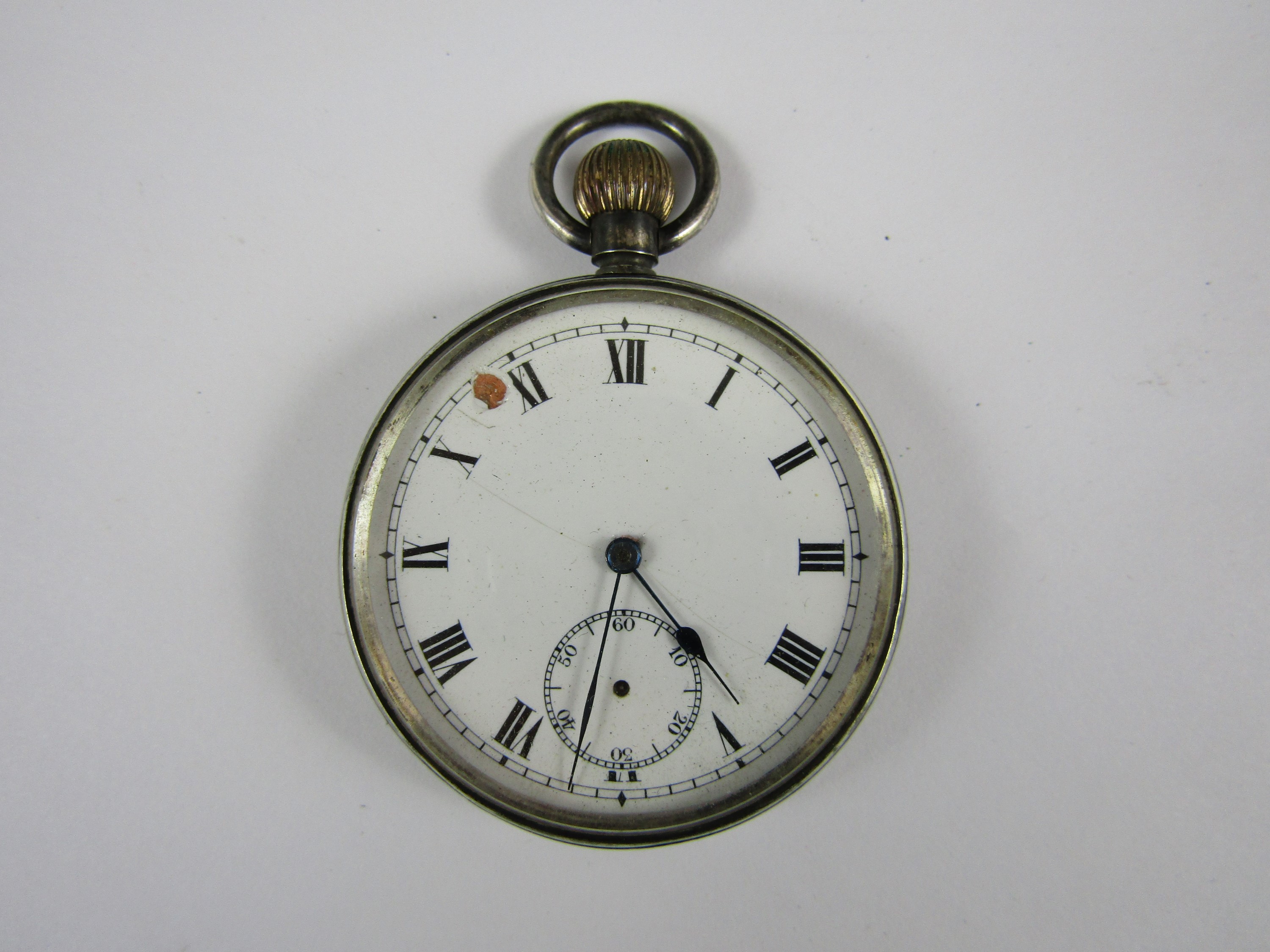 A late 19th century silver pocket watch