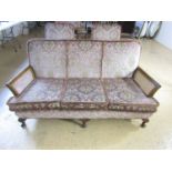 A three piece bergere suite