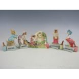 Five boxed Border Fine Arts figurines from The Tales of Beatrix Potter