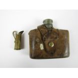 A First World War trench art miniature jug fabricated from a .303 rifle cartridge case together with