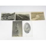 A small quantity of postcards including a Royal Flying Corps portrait and Abrahams Brothers of