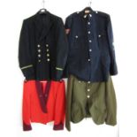 Four various post-War Army / Merchant Navy tunics