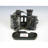 A pair of German Second World War Dienstgias 6x30 binoculars