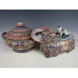 Two reproduction Chinese porcelain tureens