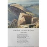 After Julian Cooper (b.1947) Towards the Sea, Scafell, with words by Norman Nicholson (1914-1987),
