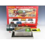 [Model Railway] A model railway set comprising a GWR Freight train set, a boxed Hornby diesel dock