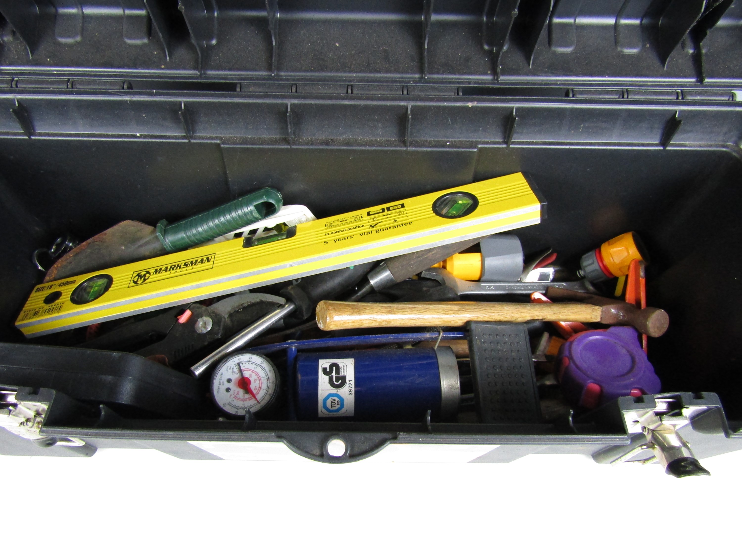 A Stanley tool box with tools - Bild 2 aus 2