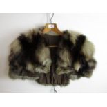 A vintage fur bolero jacket
