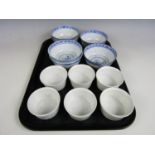 Six Royal Worcester ramekin dishes together with six Chinese rice bowls