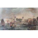 19th Century Hand tinted engravings including Greenwich Hospital, Tilbury Fort, Essex, and