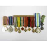 A small quantity of medal miniatures