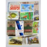 A quantity of John Player cigarette cards together with a tea card album Saga of the Ships etc.