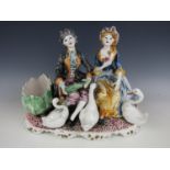 A large Capodimonte figural group