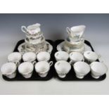 A Paragon tea set together with one other Royal Standard tea set