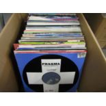 A large quantity of 12" dance club mix records