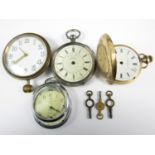 19th Century and later pocket watches, including an Elgin rolled-gold hunter, an Ingersoll Ltd '