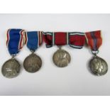 Four various Coronations / Jubilee medals