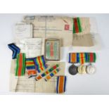A Great War and Second World War medal group comprising British War and Victory medals to J. 59561 F