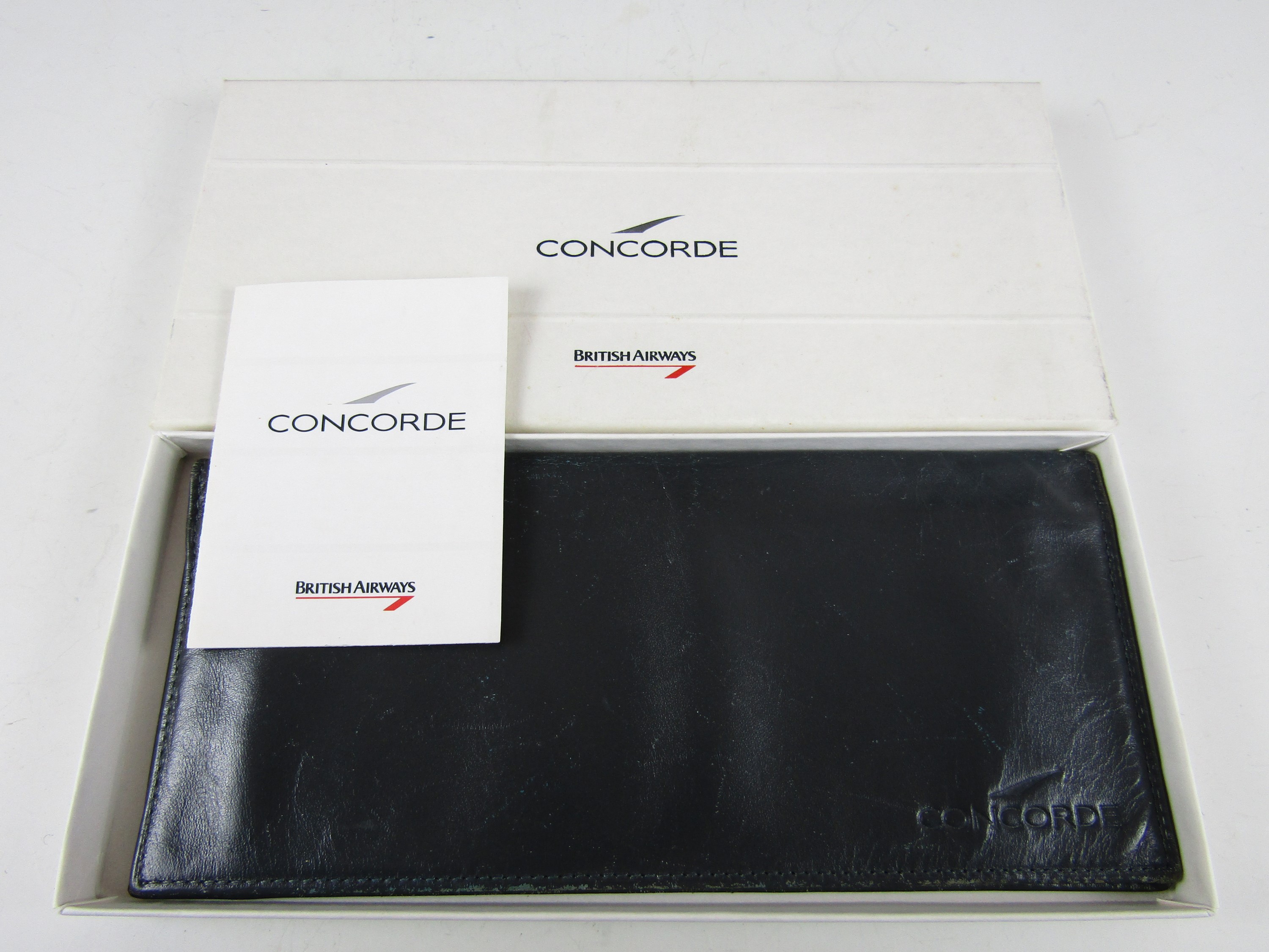 [Aviation Interest] A Concorde complimentary cheque book holder, designed and manufactured by