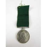 A Queen Victoria Volunteer Long Service Medal to 885, S Sgt P McEwen, Galloway Rifle Volunteer