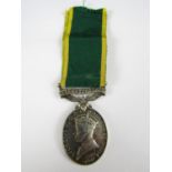 A George VI Territorial medal to 3185790 Pte T Hogg, KOSB