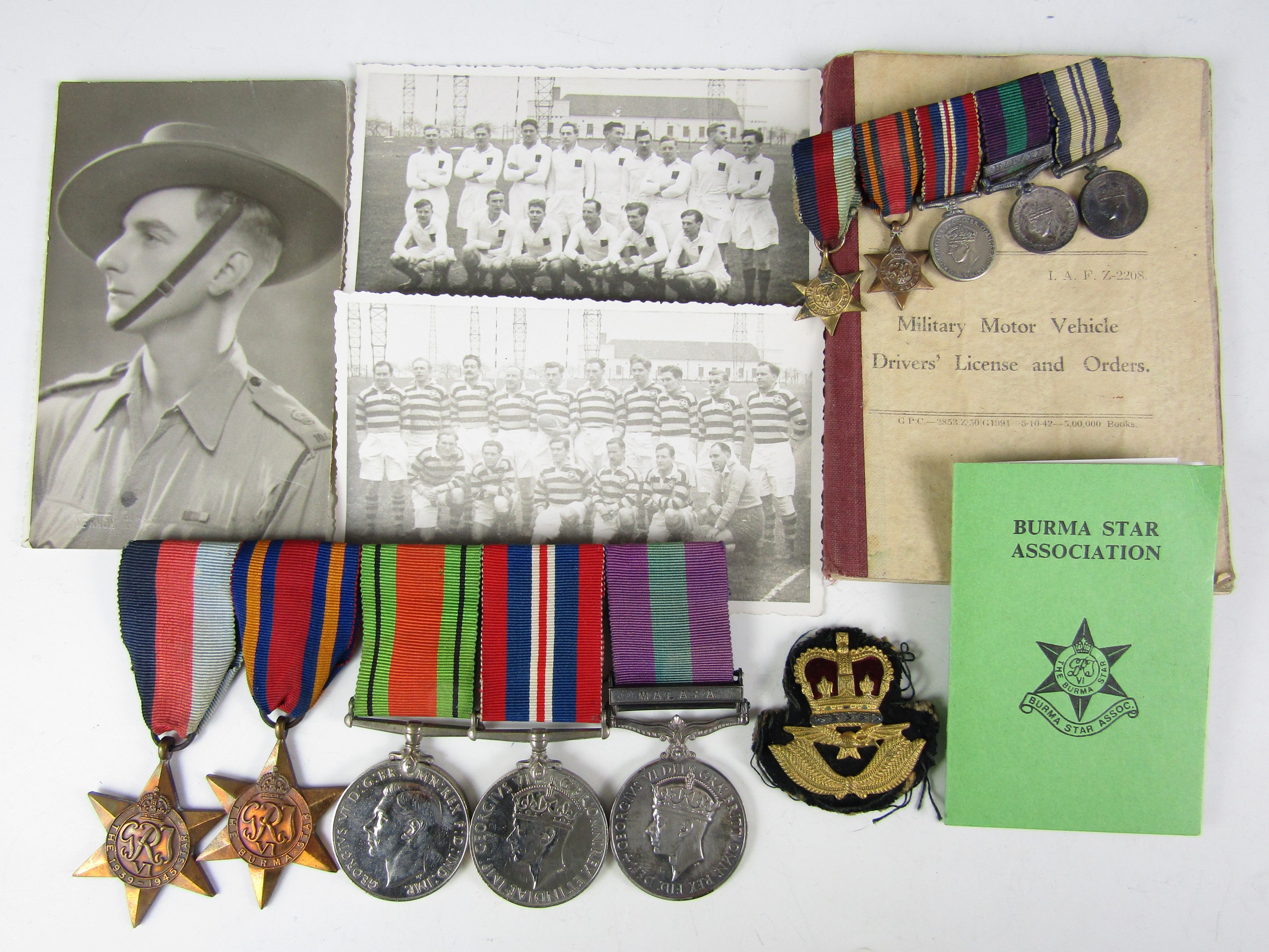 A Second World War and later Army and RAF service medal group, that of Francis Hugh Penn Milton,