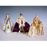 A 1937 Liberty of London retailed Kimport Doll collection of the British Royal Family at the