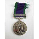 A Queen Elizabeth II General Service Medal with Northern Ireland clasp to 24352944 Pte T A