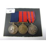 A Constabulary medal group comprising Metropolitan Police 1897 Jubilee medal, 1902 and 1911