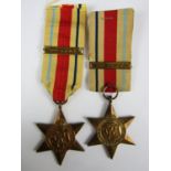 Two Africa Stars with 8th Army clasps