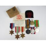 A British War and Victory medal to J 68078 AB H Morris, Royal Navy, together with a group of