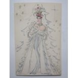 [Costume Design / Motion Picture] Charles LeMaire (1897-1985) A manuscript Christmas card sent to