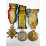 A 1915-15 Star, British War and Victory medal group to S4-090217 Pte / WO Cl 2 J Bell, ASC