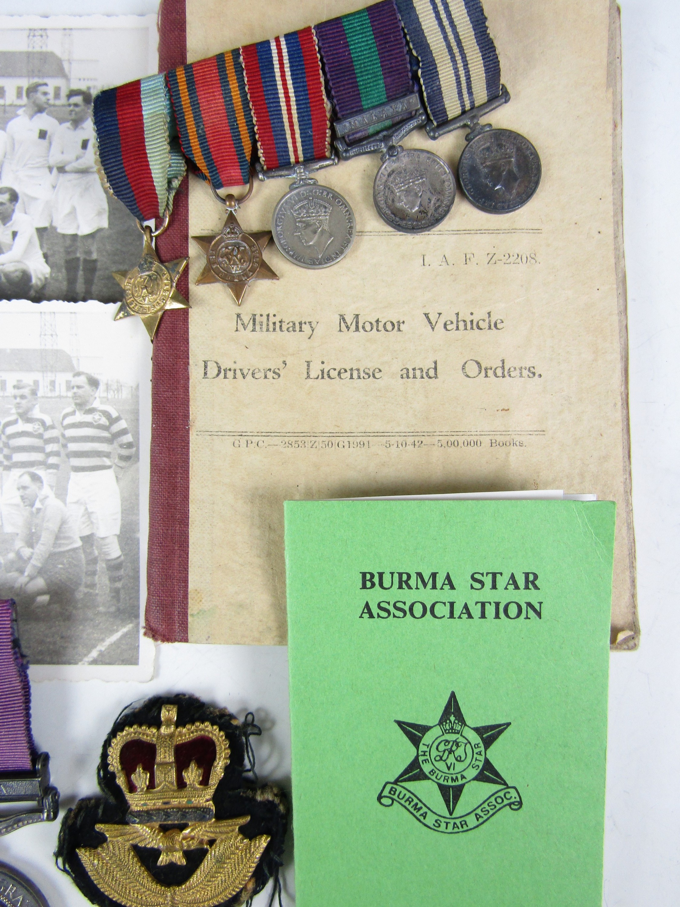 A Second World War and later Army and RAF service medal group, that of Francis Hugh Penn Milton, - Image 3 of 3