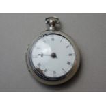 A silver pair-cased verge pocket watch by Alexander McConnell of Carlisle, London, 1789 (a/f)