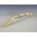 An early 20th Century carved ivory elephant arch, 40 cm Collected by an ancestor of the vendor in