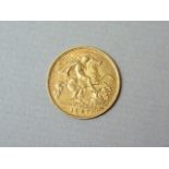 A 1907 gold half sovereign