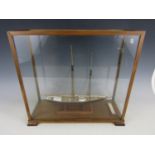 [Model boats / ships] A fine hand-built scale model of a Grand Banks Schooner, in glazed oak case,