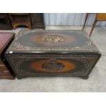 A Japanese camphor wood chest, 98 x 52 x 49 cm