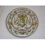 A large Maiolica charger