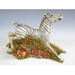 A From the Earth series resin zebra figurine with original box