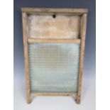 An antique washboard