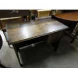 A vintage Francis Smith oak desk, 92 x 66 x 50 cm