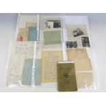 A quantity of Imperial and Third Reich German ephemera including Feldpostkarten, photographs and