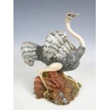 A From the Earth series resin ostrich figurine with original box