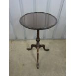 A mahogany tripod wine table, 66 cm